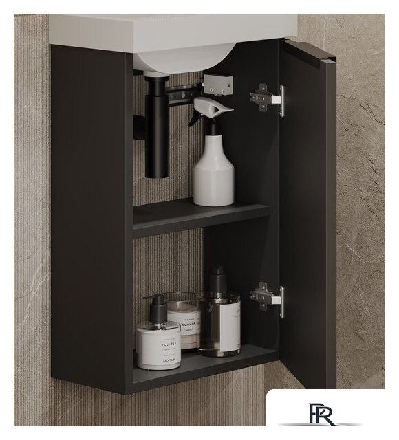  ЗОВ Тумба под умывальник Монови Слим 40 S40LG0LG7091B (антрацит) - Изображение №4 — Интернет-магазин ПроЗаказ