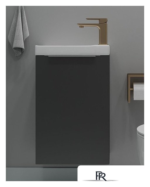  ЗОВ Тумба под умывальник Монови Слим 40 S40LG0LG7091B (антрацит) - Изображение №1 — Интернет-магазин ПроЗаказ