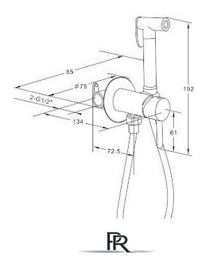 Гигиенический душ Roxen Santi 50094000-BN - Изображение №4 — Интернет-магазин ПроЗаказ