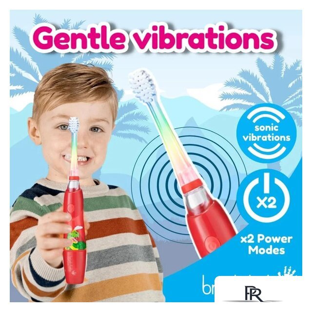 Электрическая зубная щетка Brush-Baby KidzSonic Dinosaur - Изображение №6 — Интернет-магазин ПроЗаказ
