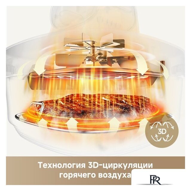 Аэрогриль (аэрофритюрница) Dreame Air Fryer PT60 (серый) - Изображение №22 — Интернет-магазин ПроЗаказ