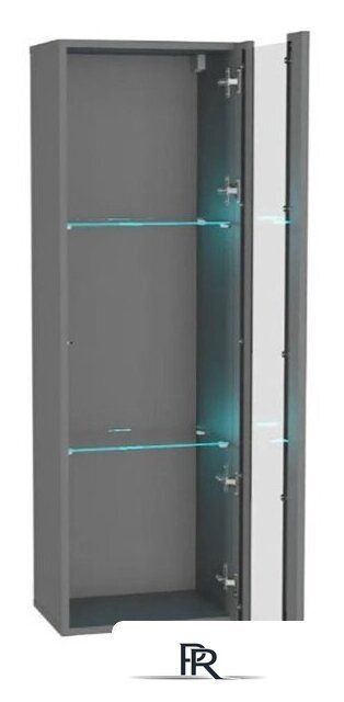 Шкаф-витрина НК-Мебель Point тип-21 71775200 (серый графит) - Изображение №2 — Интернет-магазин ПроЗаказ