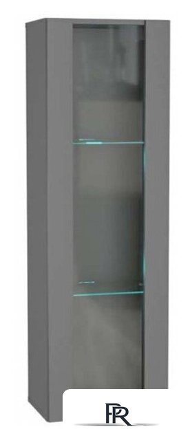 Шкаф-витрина НК-Мебель Point тип-21 71775200 (серый графит) - Изображение №1 — Интернет-магазин ПроЗаказ