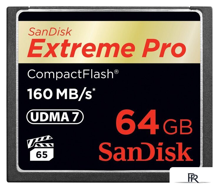 Карта памяти SanDisk Extreme Pro CompactFlash 64GB (SDCFXPS-064G-X46) - Изображение №1 — Интернет-магазин ПроЗаказ