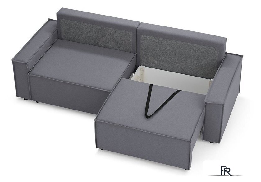 Диван Mio Tesoro Дюссельдорф 293 1.5ек-1.5ек (1173 Savanna Plus Grafit) - Изображение №8 — Интернет-магазин ПроЗаказ