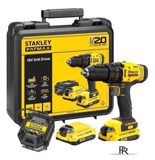 Дрель-шуруповерт Stanley SFMCD700C2K (с 2-мя АКБ, кейс) - Изображение №1 — Интернет-магазин ПроЗаказ