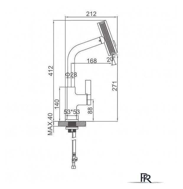 Смеситель Ledeme L6099A-4 - Изображение №4 — Интернет-магазин ПроЗаказ