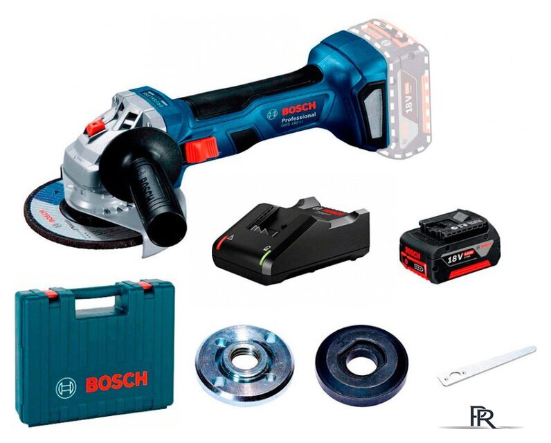 Угловая шлифмашина Bosch GWS 180-LI Professional 06019H9025 (с 1-им АКБ, кейс) - Изображение №1 — Интернет-магазин ПроЗаказ