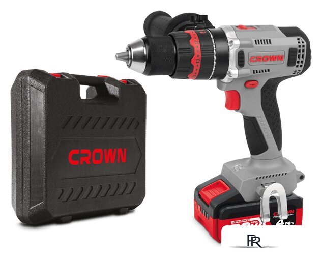 Ударная дрель-шуруповерт Crown CT21093HMX-4 BMC (с 2-мя АКБ, кейс) - Изображение №1 — Интернет-магазин ПроЗаказ