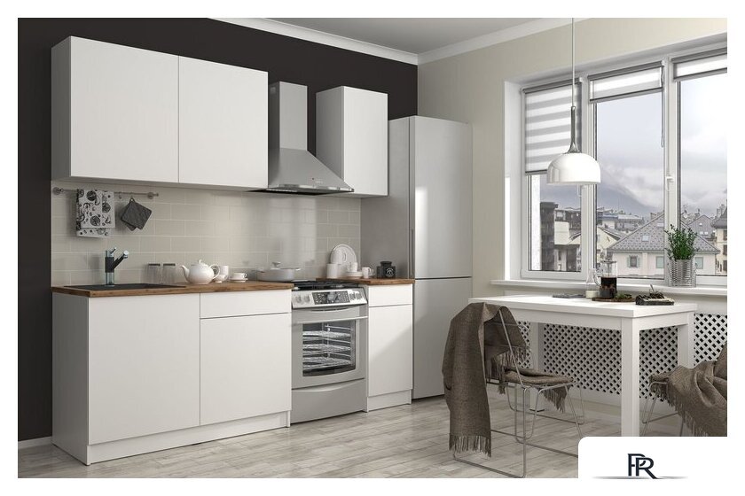 Готовая кухня ЭлиГард Urban 1.6 (белый) - Изображение №2 — Интернет-магазин ПроЗаказ