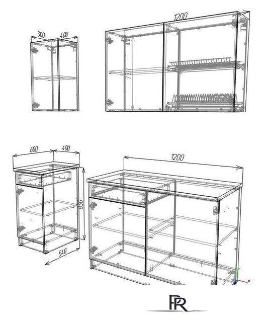 Готовая кухня ЭлиГард Urban 1.6 (белый) - Изображение №6 — Интернет-магазин ПроЗаказ