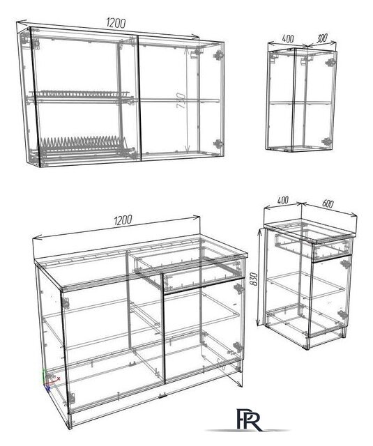 Готовая кухня ЭлиГард Urban 1.6 (белый) - Изображение №5 — Интернет-магазин ПроЗаказ