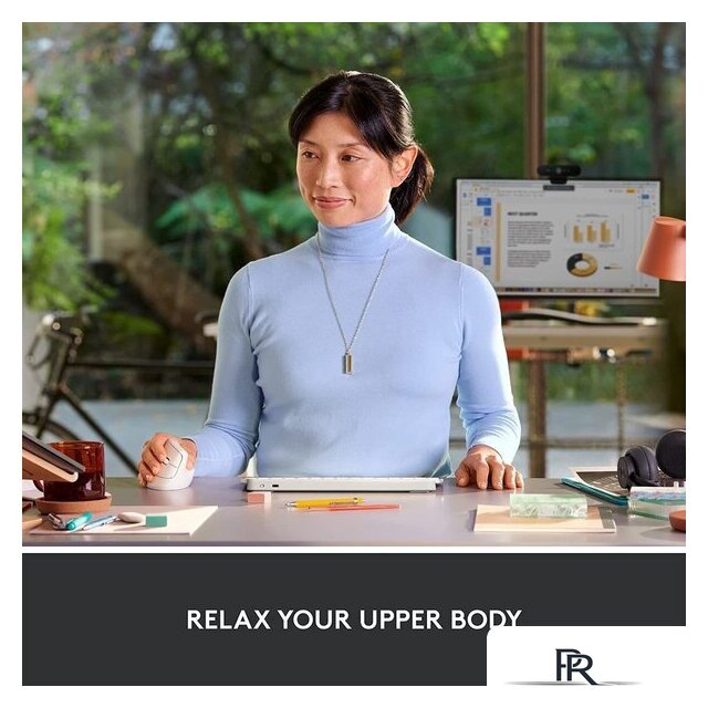 Вертикальная мышь Logitech Lift (белый) - Изображение №4 — Интернет-магазин ПроЗаказ