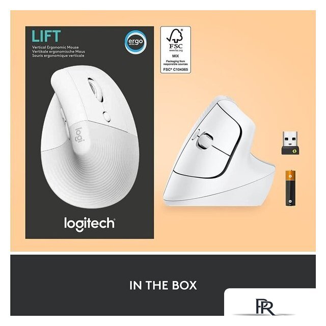 Вертикальная мышь Logitech Lift (белый) - Изображение №7 — Интернет-магазин ПроЗаказ