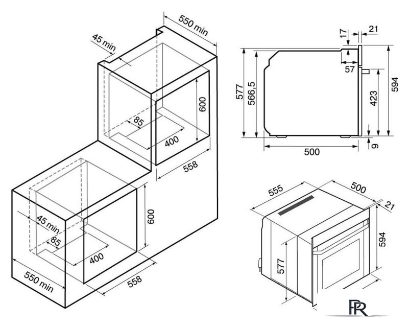 Электрический духовой шкаф Krona Essenza 60 S G2 - Изображение №15 — Интернет-магазин ПроЗаказ