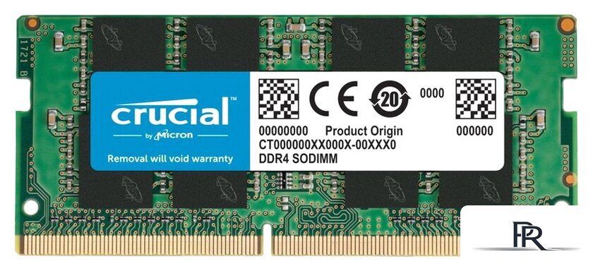 Оперативная память Crucial 16ГБ DDR4 SODIMM 3200 МГц CT16G4SFS832A - Изображение №1 — Интернет-магазин ПроЗаказ