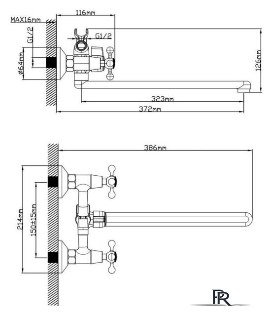 Смеситель AV Engineering AVROL7-D23 - Изображение №2 — Интернет-магазин ПроЗаказ