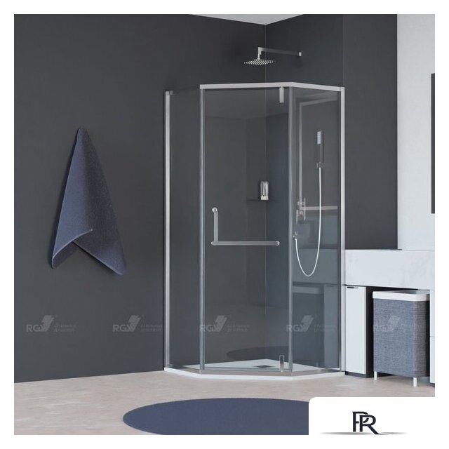 Душевой уголок RGW HO-084 350608499-21 90x90 (хром/матовое-сатинат стекло) - Изображение №1 — Интернет-магазин ПроЗаказ