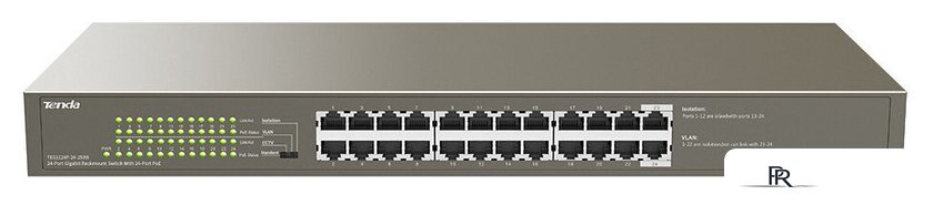 Неуправляемый коммутатор Tenda TEG1124P-24-250W - Изображение №1 — Интернет-магазин ПроЗаказ