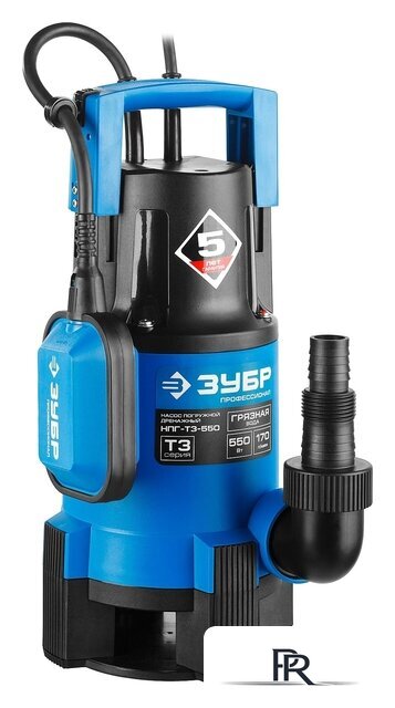 Дренажный насос Зубр НПГ-Т3-550 - Изображение №2 — Интернет-магазин ПроЗаказ