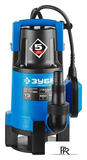 Дренажный насос Зубр НПГ-Т3-550 - Изображение №4 — Интернет-магазин ПроЗаказ