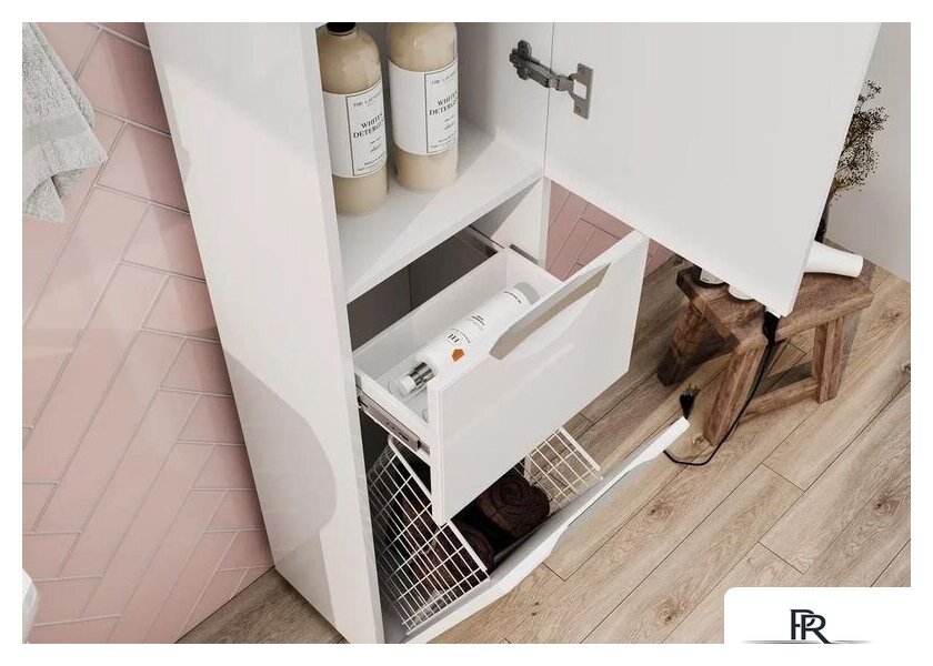  Volna Шкаф-пенал Adel 35 c корзиной - Изображение №4 — Интернет-магазин ПроЗаказ