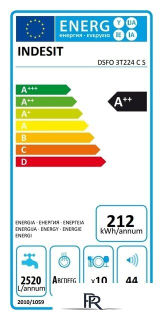 Отдельностоящая посудомоечная машина Indesit DSFO 3T224 C S - Изображение №7 — Интернет-магазин ПроЗаказ