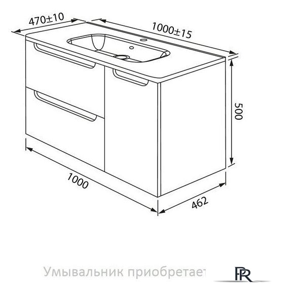  IDDIS Тумба под умывальник Edifice EDI10C0i95 - Изображение №14 — Интернет-магазин ПроЗаказ