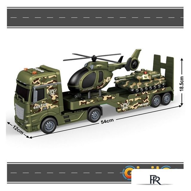 Автовоз Givito Милитари. Военный транспортер G235-479 - Изображение №3 — Интернет-магазин ПроЗаказ