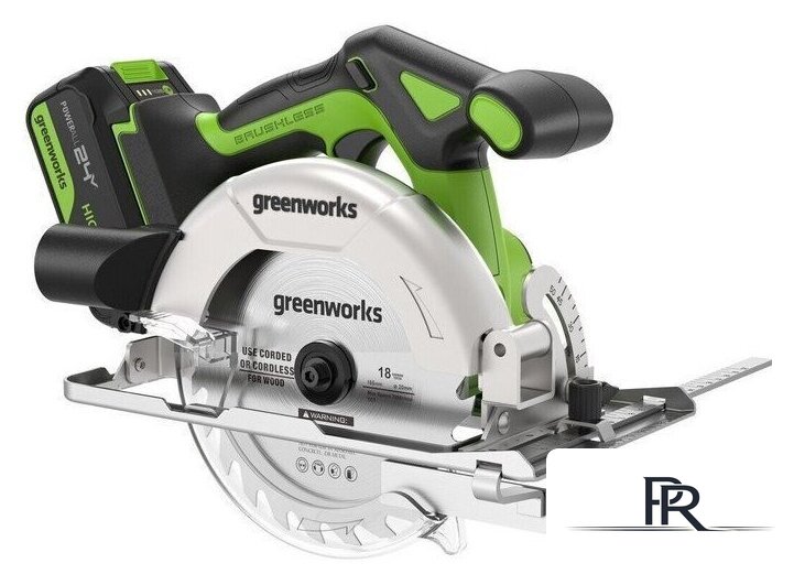 Дисковая (циркулярная) пила Greenworks GD24CS165 1501607CUG (с 1-им АКБ) - Изображение №2 — Интернет-магазин ПроЗаказ
