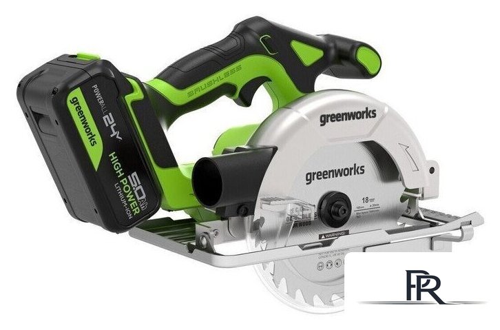 Дисковая (циркулярная) пила Greenworks GD24CS165 1501607CUG (с 1-им АКБ) - Изображение №4 — Интернет-магазин ПроЗаказ