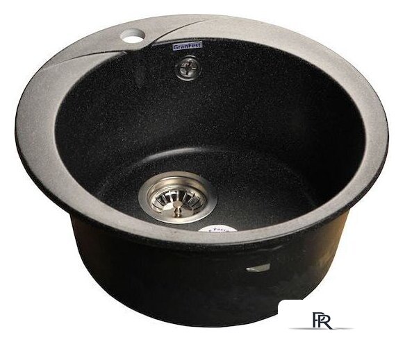 Кухонная мойка GranFest Rondo GF-R480 (черный) - Изображение №1 — Интернет-магазин ПроЗаказ