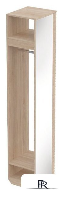 Вешалка для одежды Мебельград Элана с зеркалом (дуб сонома) - Изображение №1 — Интернет-магазин ПроЗаказ