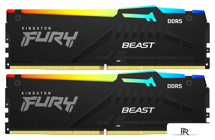 Оперативная память Kingston FURY Beast RGB 2x8ГБ DDR5 5600 МГц KF556C36BBEAK2-16 - Изображение №1 — Интернет-магазин ПроЗаказ