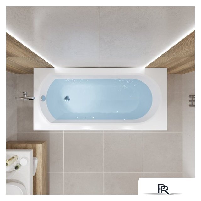 Ванна Lauter Haven 160 21202006 (с ножками, серым подголовн., белыми лиц. и торц. экранами) - Изображение №21 — Интернет-магазин ПроЗаказ