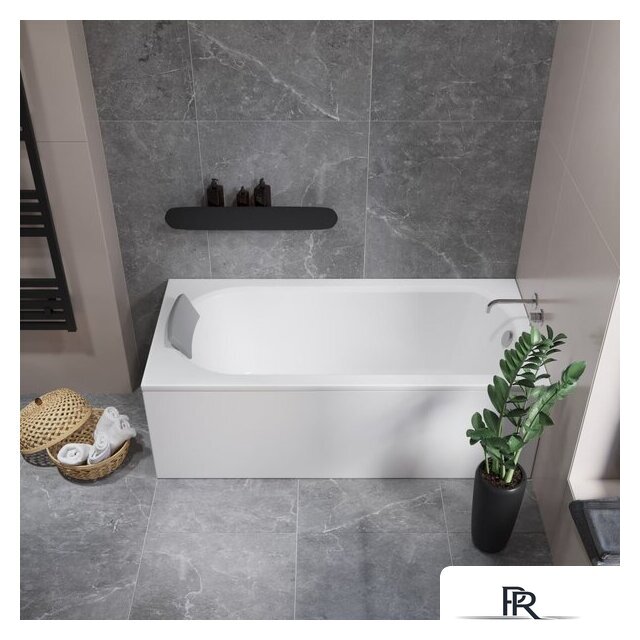 Ванна Lauter Haven 160 21202006 (с ножками, серым подголовн., белыми лиц. и торц. экранами) - Изображение №16 — Интернет-магазин ПроЗаказ