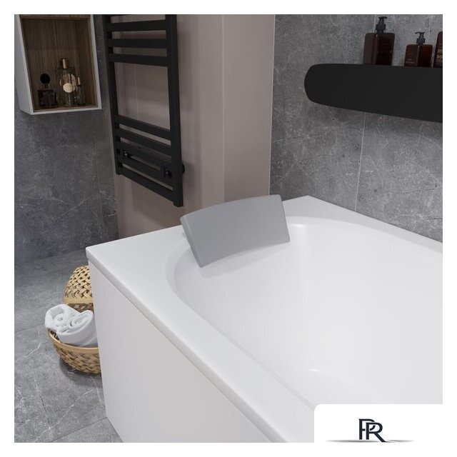 Ванна Lauter Haven 160 21202006 (с ножками, серым подголовн., белыми лиц. и торц. экранами) - Изображение №17 — Интернет-магазин ПроЗаказ