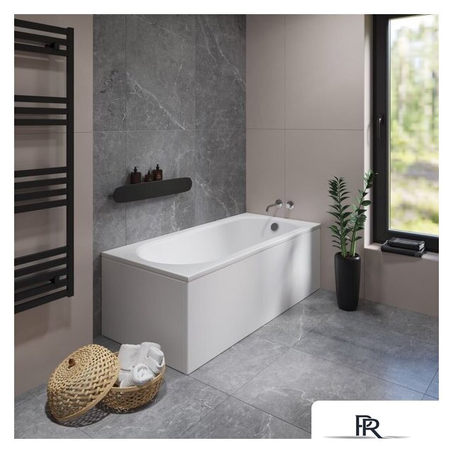 Ванна Lauter Haven 160 21202006 (с ножками, серым подголовн., белыми лиц. и торц. экранами) - Изображение №14 — Интернет-магазин ПроЗаказ