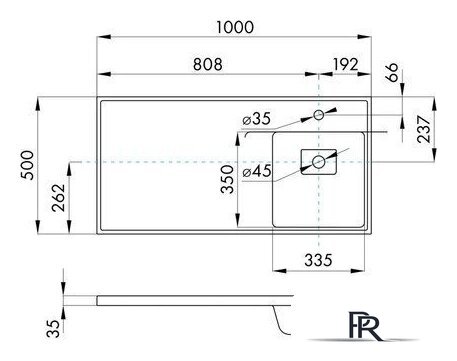 Умывальник Акватон Лайн 100 1A72073KLF010 - Изображение №4 — Интернет-магазин ПроЗаказ