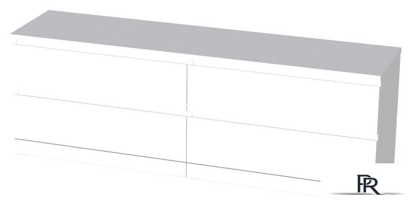 Комод Mio Tesoro Варма 4Д (пигмент, белый) - Изображение №1 — Интернет-магазин ПроЗаказ
