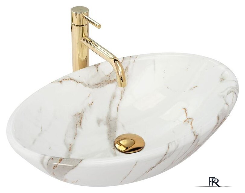 Умывальник Rea Pamela Shiny Aiax Marmur REA-U9685 (мрамор) - Изображение №1 — Интернет-магазин ПроЗаказ