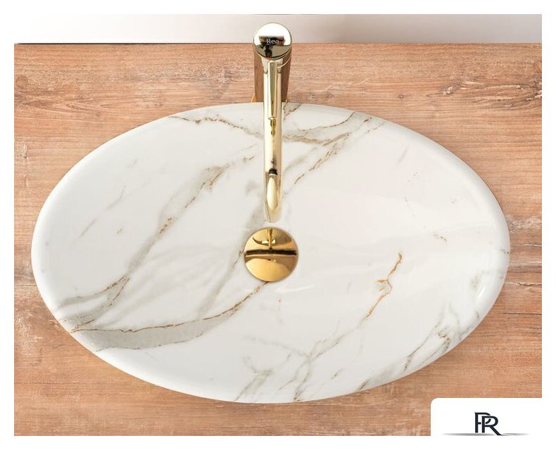 Умывальник Rea Pamela Shiny Aiax Marmur REA-U9685 (мрамор) - Изображение №4 — Интернет-магазин ПроЗаказ