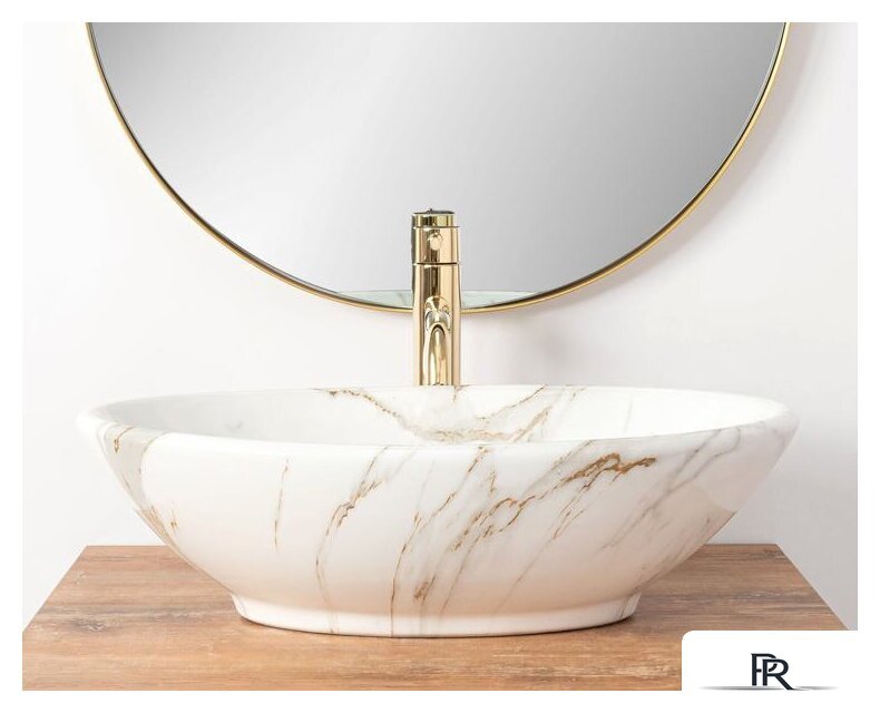 Умывальник Rea Pamela Shiny Aiax Marmur REA-U9685 (мрамор) - Изображение №2 — Интернет-магазин ПроЗаказ