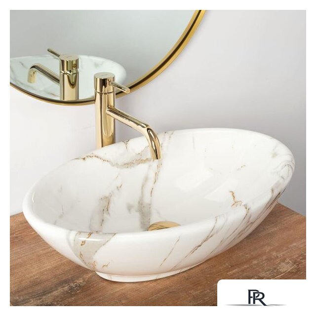 Умывальник Rea Pamela Shiny Aiax Marmur REA-U9685 (мрамор) - Изображение №5 — Интернет-магазин ПроЗаказ