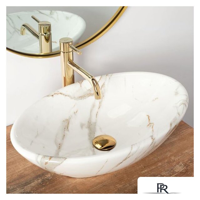 Умывальник Rea Pamela Shiny Aiax Marmur REA-U9685 (мрамор) - Изображение №3 — Интернет-магазин ПроЗаказ