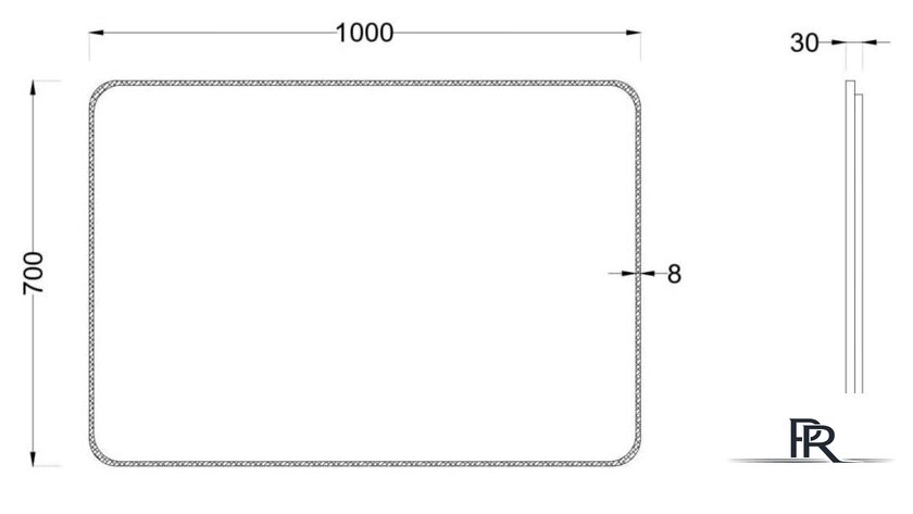  Roxen Зеркало Simon Long 510205-100B 100x70 - Изображение №5 — Интернет-магазин ПроЗаказ