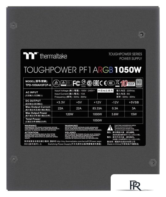 Блок питания Thermaltake Toughpower PF1 ARGB TPD-1050AH3FCP-A - Изображение №7 — Интернет-магазин ПроЗаказ