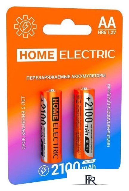 Аккумулятор Home Electric АА HR06 2100 mAh BP2 4620167520843 - Изображение №1 — Интернет-магазин ПроЗаказ