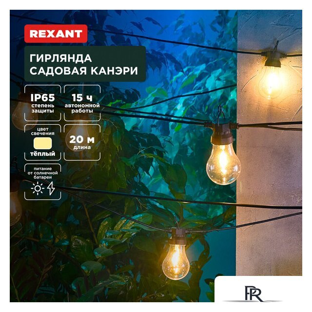 Светодиодная гирлянда Rexant Канэри 602-2423 - Изображение №1 — Интернет-магазин ПроЗаказ
