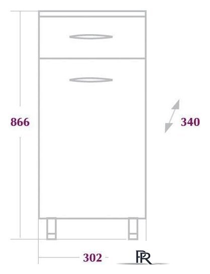  Onika Шкаф-полупенал Каприз 30.10 [403002] - Изображение №3 — Интернет-магазин ПроЗаказ